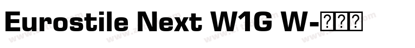 Eurostile Next W1G W字体转换